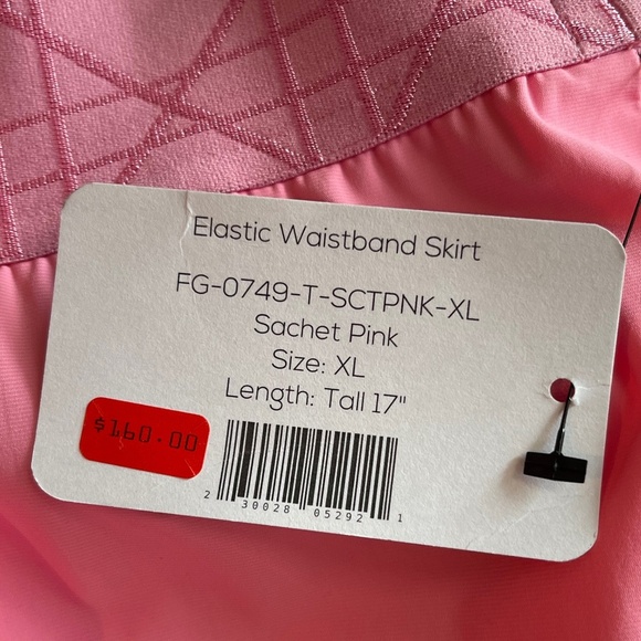 Foray Women's 17.5" Pull On Golf Skort, Sachet Pink, XL - NWT - Picture 5 of 5